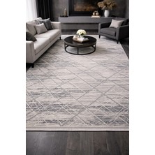 Hoom Rugs Marsilya DV306 Grey Navy Modern Salon Halısı