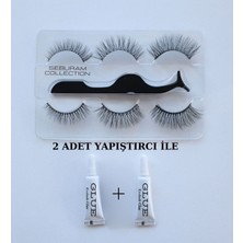 Özgürce 3 Boyutlu Dolgun Hacimli Çok Kez Kullanımlı Ipek Takma Kirpik Seti