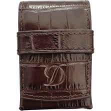 S.t. Dupont Crocodile Kahverengi Deri Le Grand Çakmak Kılıfı
