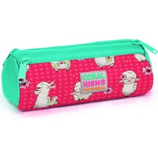 Özgürce Renkli Çocuk Desenli Üç Bölmeli Kalem Çantası, Şık ve Kullanışlı