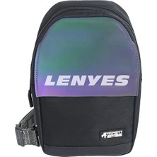 Lenyes LB712 Dazzling Serisi Çok Amaçlı Su Geçirmez Göğüs Çantası Siyah