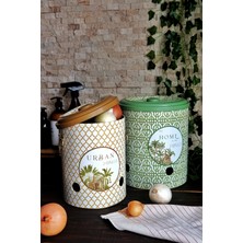 Feyza Design Pratik Metal Sebze Sepeti Seti, Şık ve Dayanıklı Depolama Çözümü