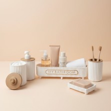 LE Paris 5 Parça Banyo Seti | Sıvı Sabunluk | Diş Fırçalık | | Katı Sabunluk | Pamukluk | Organizer