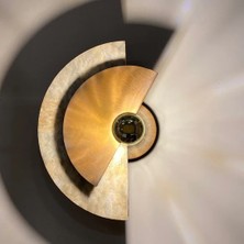 Ronisu Aydınlatma Disk Doğal Mermer Duvar Aplik RA-APLK-9599-52-09