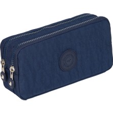 Özgürce Çift Bölmeli Krinkıl Kumaş Kalemlik, Şık ve Pratik Tasarım