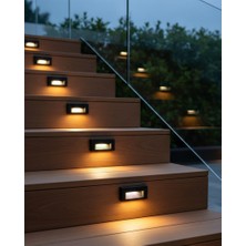 Modern Siyah Alüminyum Sıva Altı Merdiven ve Duvar Spotu Günışığı IP65 Basamak Aydınlatma