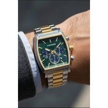 Chaperone Gold-Gümüş Çelik Kordon Erkek Kol Saati C001956