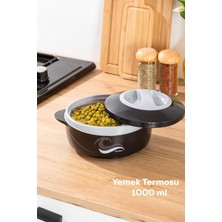 Feyza Design Paslanmaz Çelik 1000 ml Yemek Termosu, Sızdırmaz ve Kilitli Kapak