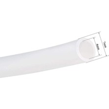 Silikon Hortum Gida Sinifi Peristaltik Laboratuar Tipi 100% Saf Silikon 2x4, 2x5, 3x6, 4x6, 4x7, 5x8, 7X10 (1m, 4mm x 7mm)