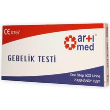 Artımed Gebelik Testi Tek Kullanımlık 10 Adet Hızlı ve Kolay Kullanım İçin