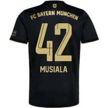 Portego Bayern/münih 2021/22 Sezonu Jamal Musiala Deplasman Forması (Siyahgold)