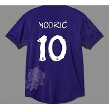 Portego Luka Modric 2023-24 Sezon Real Madrid Mor Güllü Özel Tasarımlı Yetişkin Forması