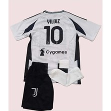 Portego Juventuss 2024/25 Yeni Sezon Kenan Yıldız Iç Saha Çocuk Forması 4'lü Set (10)