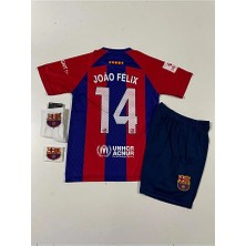 Portego B.a.r.c.e.l.o.n.a 2023-24 Sezon Joao Felix Iç Saha Çocuk Forması 4'lü Set (Armalı)