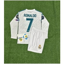 Portego Cristiano Ronaldo Kiev Uzun Kol Çocuk Forması 4'lü Set (Armalı)