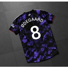 Portego Arsenal 2023/24 Yeni Sezon Ødegaard Özel Konsept Forması (Mor)