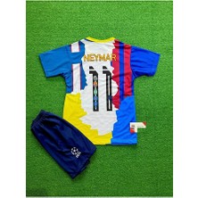 Portego Neymar.11 Özel Tasarım Şortlu Çocuk Tişört