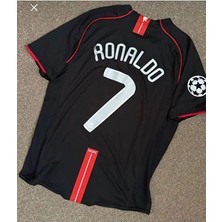 Portego Moskova 2008 Şampiyonlar Ligi Finali Ronaldo Nostalji Forması (Black) ZP00