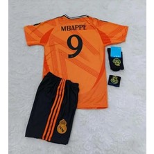 Portego R.e.a.l M.a.d.r.i.d 2024/25 Yeni Sezon Kylian Mbappe Deplasman Çocuk Forması 4'lü Set ( Syh-Armalı)