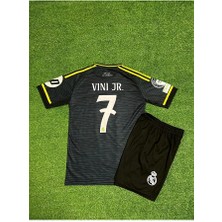 Portego Real Madrid 2025/26 Sezonu Vini Jr Deplasman Çocuk Forması (Gri)