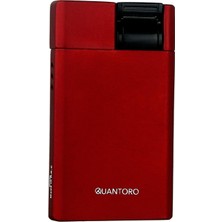 Quantoro Tek Torch Pürmüz Kırmızı Metal Puro Çakmağı