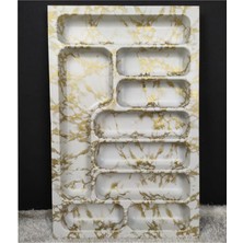 Feyza Design Büyük Boy 9 Bölmeli Modern Kaşıklık, Şık ve Kullanışlı Mutfak Gereçleri