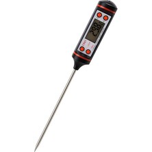 Et ve Gıda Termometresi, Anında Okuma Özellikli, Paslanmaz Çelik Prob, LCD Ekranlı Mutfak Termometresi