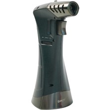 Eurojet Tek Torch Pürmüz & Soft Flame Siyah-Gümüş Metal Puro Çakmağı