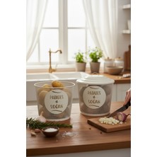 Feyza Design Metal File Iki Li Soğan ve Patates Saklama Kovası, Şık ve Kullanışlı Ürün