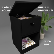 Enfa Store Iki Gizli Bölmeli Mdf Komodin,kurulu Gönderilir,montaja Gerek Yok