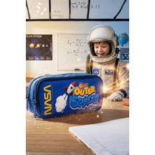 Özgürce Uzay Temalı Renkli Kalem Çantası, Şık ve Kullanışlı Tasarım