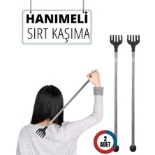 Turk 2 Li Hanımeli Metal Sırt Kaşıma Aparatı Nemere