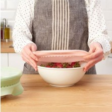 Feyza Design Yiyecek Koruyucu, Pembe-Yeşil, Güvenli ve Sağlıklı Saklama Çözümü