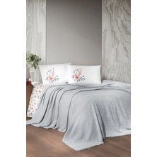 First Choice Sole %100 Pamuk 4 Parça Pike Takımı Gri