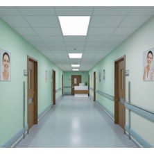 32W Samsung LED Sıva Altı Panel Armatür Asma Tavan Backlight (30X60 Cm) Beyaz Işık 5 Adet