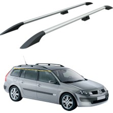Auto Paw Renault Megane 2 Wagon (2002-2009) Alüminyum Tavan Yan Rayları Plus Serisi