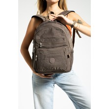 Nemo Bags Koyu Vizon Unisex Okul Çantası, Laptop Seyahat Sırt Çantası, Orjinal Crinkle Kumaş, 21 Lt, 40X30CM