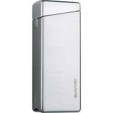 Quantoro Tek Torch Pürmüz Gümüş Metal Puro Çakmağı