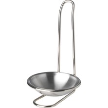 Feyza Design Paslanmaz Çelik Kepçe Tutucu 17X10 Cm, Şık ve Pratik Mutfak Aksesuarı