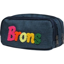 Özgürce Çift Gözlü Kalem Çantası, Şık ve Kullanışlı Okul ve Ofis Aksesuarı