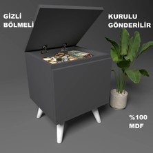 Gimli Gizli Bölmeli Komodin,mdf,kurulu,montaj Gerekmez