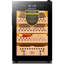 Quantoro Qcc-60 Elektronik Nemlendirme & Soğutmalı Siyah Puro Dolabı