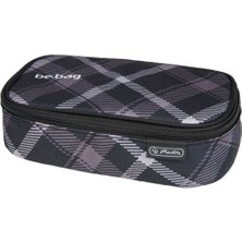 Özgürce Oval Kalem Kutu, Siyah Kontrol Desenli, Şık ve Kullanışlı Tasarım