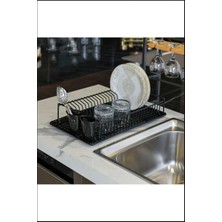 Feyza Design Paslanmaz Bulaşık Kurutma Sepeti, Tezgah Üstü, Uzun Ömürlü ve Şık Tasarım