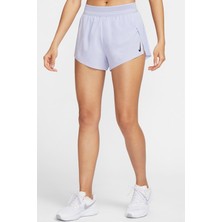 Nike Aeroswift Dri Fit Adv 3" Mid Rise Brief Lined Running Short Kadın Pileseli Slip Astarlı Koşu Şortu Açık Mavi