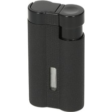 Parmida 3 Torch Pürmüz Gümüş Siyah Puro Çakmağı