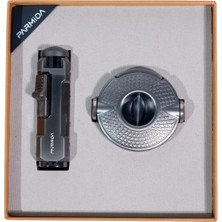 Parmida Çakmak Kesici Ikili Gunmetal Puro Seti