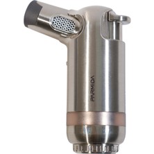 Parmida 3 Torch Pürmüz Gümüş Masa Tipi Metal Puro Çakmağı