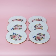 Miss Betty Rose Deluxe Porselen 6'lı Pasta Tabağı