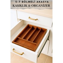 Feyza Design Çekmeceli Ayarlanabilir Kaşıklık, 5-7 Bölmeli, 25,5/40 cm